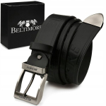 Meeste esmaklassiline nahast v&ouml;&ouml; lai 4cm klassikaline must nahast Beltimore