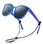Laste polariseeritud p&auml;ikeseprillid rihmaga Rivbos, sinine