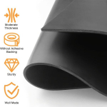 1 Rull Premium Neopreen Ribad - 3mm Paks x 10cm Lai x 3m Pikk, Must, Kriimustuskindel ja Libisemiskindel.
