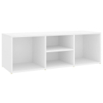 vidaXL jalatsipink, valge 105x35x35 cm puitlaastplaat