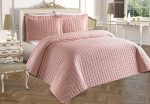 L'essentiel Maison voodikate padjap&uuml;&uuml;ridega Estiva, 250x260 cm, roosa