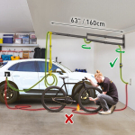 Elektriauto laadimiskaabli seinakinnitus, v&auml;ljas/siseruumides Barkan EV160WM, wall, 160 cm, 5 kg