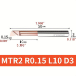 MTR2 MTR3 MTR4 MTR5 MTR6 MTR8 Volframkarbiid Igav Puuri L&otilde;ikurid Treimist&ouml;&ouml;riistad, MTR 2 R0.15 L10-1PC