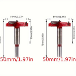 2-osaline YGK8 karastatud sulamipuuride komplekt, 35 mm., 50 mm medžio apdirbimo grąžtas 2 vnt