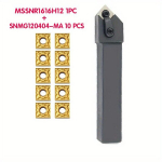 1tk MSSNR V&auml;line Treit&ouml;&ouml;riista Hoidja +10tk SNMG120404-MA CNC t&ouml;&ouml;riista l&otilde;iketerad Zouzmin 45 kraadi terase detailide t&ouml;&ouml;tlemiseks Roostevaba teras MSSNR 1616H12 MSSNR2020K12 treitera Tsementkarbiidist treitera Treit&ouml;&ouml;riista hoidja Indekseeritav ruud ...