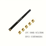 Karbiid Treipingi T&ouml;&ouml;riista Hoidja Komplekt, CCMT06 Sisseasetusega, 1 PCS S06K-SCLCR06+5PCS CCMT0602