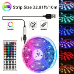 RGB LED riba kaugjuhtimispultiga, 32,81 pėdos / 10 m