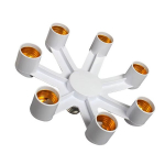 Alusjaotur E27 kuni E27 EU LED lambipesa 5 in 1, LED lamp, adapter pirnipesa.