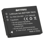 Aku CGA-S007, m&otilde;eldud Panasonic DMC-TZ1, TZ2, TZ3, TZ4, TZ5, TZ11, TZ15, TZ50 (1480 mAh)