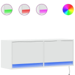 teleri seinakapp LED-tuledega，telerikapp，TV Kapp, valge, 100 x 31 x 38 cm CFE889894