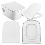 Geberit Smyle Square aeglaselt t&uuml;hjendav WC-istekese