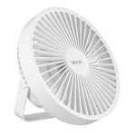 Lauaventilaator aku ja valgusega 6xSMD valge VA0337W Vayox