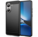 "AILES" Carbon k&otilde;va silikoon (TPU) &uuml;mbris &ndash; must (Poco X7 Pro 5G / Redmi Turbo 4 5G)