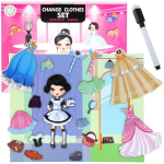 Puzzle Puzzle Magnetic Dressing Doll Model Styling 58 el.