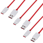 Lot 3 Kiiruslaadimise USB-C kaablit 1m OnePlus 11-10 Pro-8 Pro-8-7T Pro-6T-6-5T-Nord CE 3 Lite-Nord CE 2-Nord 2T-Ace Phonillico&reg; jaoks