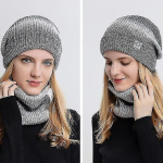 Talvine m&uuml;ts sall komplekt paks soe silmkoeline vooder_, Grey