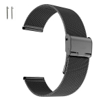 "BestAccessories", Milanese k&auml;ev&otilde;ru laiusega 18mm, must