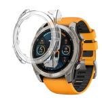 Coque &uuml;hilduv Garmin Fenix 8 51mm - Kaitsev k&otilde;va l&auml;bipaistev &uuml;mbris karastatud klaasiga Phonillico&reg;