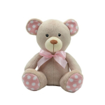 Tulilo pehme m&auml;nguasi Mascot Teddy bear dots beež 25cm