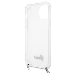 Guess &uuml;mbris iPhone 12 / 12 Pro 6,1 GUHCP12MKC4GSSI l&auml;bipaistev k&otilde;va &uuml;mbris 4G h&otilde;bedane kett