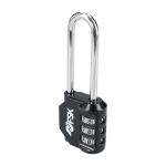 Cadenas - Ferrestock - FSKCAN329BK - 3 cifras - Alta protecci&oacute;n antirrobo - Negro