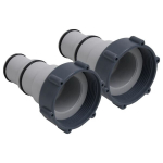Basseini voolikuadapterid vidaXL, 2 tk, plast
