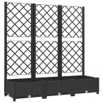 vidaXL v&otilde;rega taimekast, must, 120 x 40 x 121,5 cm PP