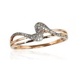 S&otilde;rmus pnasest kullast briljandiga Diamond Sky "Sea Wave II", proov 585 4752263018181