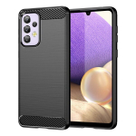 TakeMe CARBON efektiga TPU &uuml;li&otilde;huke tagakaane &uuml;mbris Samsung Galaxy A33 5G (A336B) must, Melna