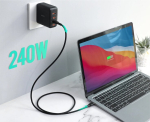 Aukey Usb-c Pd 240w 5a 1m silikoonkaabel