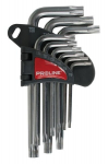 PROLINE 48339 Torx mutriv&otilde;tmete komplekt 9 tk T10-T50 CrV terasest 1 tk., T10-T50