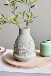 Aberto Design vaas Winter Village 20 cm