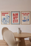 Kolmeosaline poster Bon Appetit