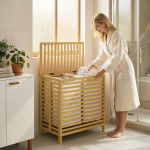 Pesukorv 55x36x64,2 cm looduslik bambus