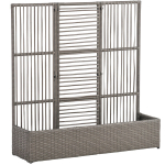 Istutuspot koos piirdega 103x29x103 cm Hall Pol&uuml;rattan