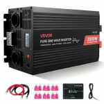 Puhtasiinuseline inverter VEVOR TP-3500W, 12V DC kuni 230V AC, 3500W