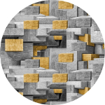 Asir vaip CT-2443 Y 100x100 cm