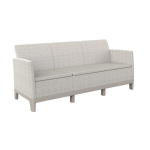 Kolmekohaline aiasofa Keter Scandi Forma, 180.2x77.5x73 cm, liivakarva