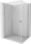 Mexen Mist-B Duo du&scaron;inurk, kokkupandav 90 x 75 cm, l&auml;bipaistev, kroom - 8A2-090-075-01-00, 90 x 75 cm