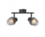 Laelamp Candellux Mitura must 2xE27 suitsuklaas