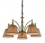 Candellux rippvalgusti Austin, messing/beež
