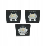 Candellux s&uuml;vistatav LED-valgustite komplekt SS-16 CH/BK, must