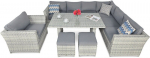 Aiam&ouml;&ouml;blikomplekt Moniz Dining PLUS, White Grey
