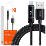 MCDODO laadija USB-Lightning-kaabel iPhone'i kiirlaadimiseks 1M LED-iga