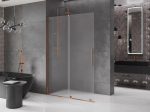 Mexen Velar Walk-in l&uuml;kand du&scaron;isein 160 x 200 cm, h&auml;rmatis 8 mm, roosakuldne - 871-160-000-33-60, 160 x 200 cm