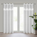 Eurofirany kardin Rosalie, 140x250 cm, valge