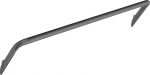 Seinale paigaldatav r&auml;tikureeling Deante Silia 615 mm titaanium