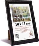 Puidust pildiraam klassikaline elegantne 10x15 cm koos toega must &mdash; pildiraam, lauaraam, seinakaunistus, vintage raam, s&uuml;nnip&auml;evakingitus, seisev raam, fototarvikud