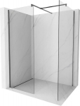 Mexen Kioto du&scaron;isein Walk-in 130 x 115 cm, l&auml;bipaistev, reljeefne kahvatuhall - 800-130-202-66-00-115