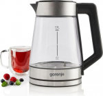 Elektriline veekeetja Gorenje K17TRG, klaasist, 1,7 l, 2200 W, reguleeritava temperatuuriga